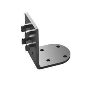 ACE15R Inverted Lab Support Arm - 4 Hook, Double Slotted Face Bracket